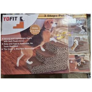 YoFit 3 Steps Pet Stair Holds Up To 50 Pounds